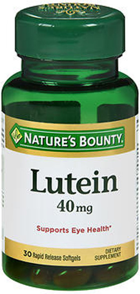 Nature's Bounty Lutein 40 mg Dietary Supplement Softgels - 30 ct