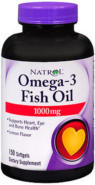 Natrol Omega-3 Fish Oil 1000mg - 150 Softgels