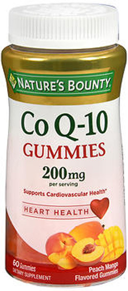 Nature's Bounty Co Q-10 200 mg Dietary Supplement Gummies Peach Mango - 60 ct