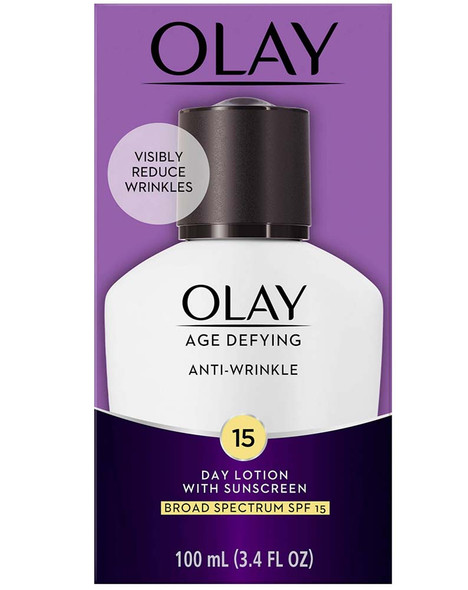 Olay Age Defying Anti-Wrinkle UV Daily Lotion, SPF 15  - 3.4 oz