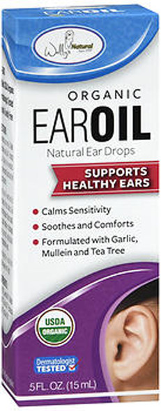 Wally's Natural Organic Ear Oil Natural Ear Drops - .5 oz