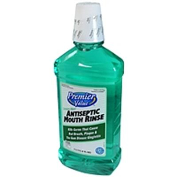 Premier Value Antiseptic Mouthrinse, Spring Mint - 33.8oz