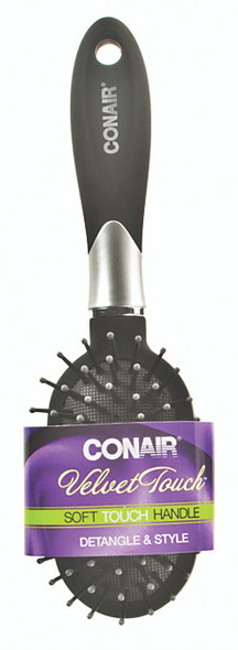 Conair Velvet Touch Mid-Size Cushion Hair Brush - Assorted, 1 ct