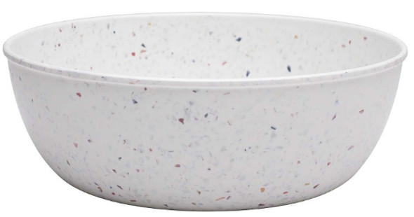 Confetti Shallow Serve Bowl - 10", White