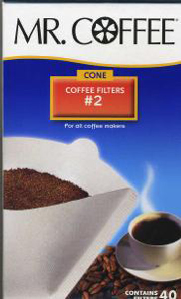 Mr. Coffee Filter -  #2 Cone, 4"