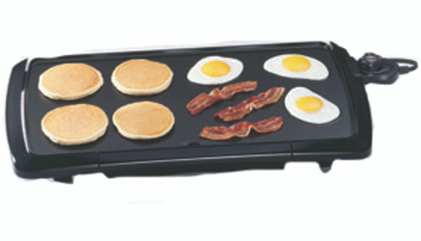 Presto Cool Touch Electric Griddle Small Appliance - 10.5x20.5", Black