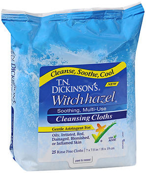 T.N. Dickinson's Witch Hazel Cleansing Cloths - 25 ct