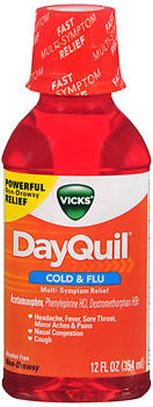 Vicks DayQuil Cold & Flu Liquid - 12 oz