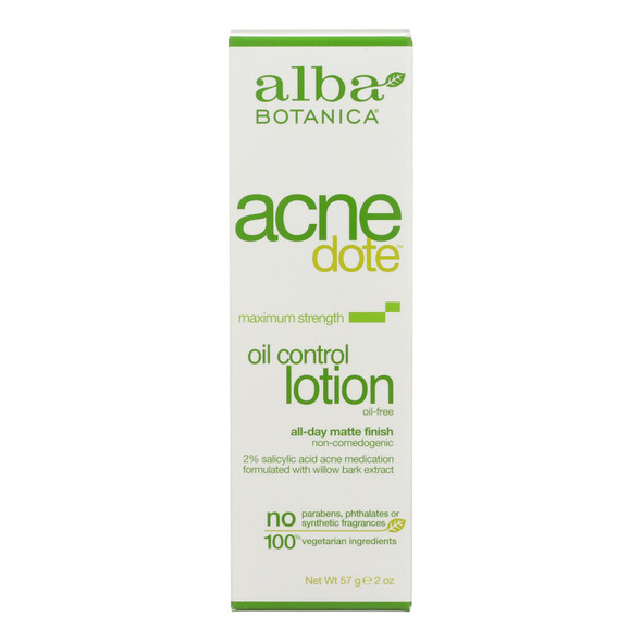 Alba Botanica Natural Acnedote Oil Control Lotion - 2 Fl Oz