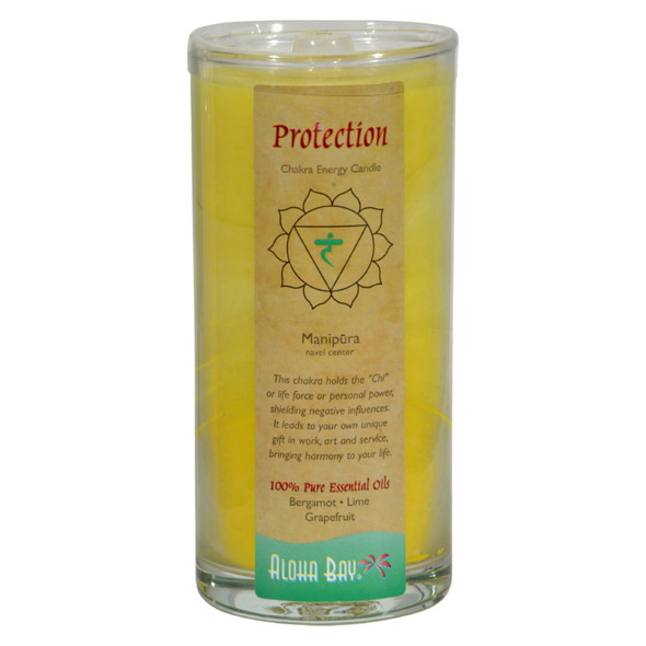 Aloha Bay Chakra Candle Jar Protection - 11 Oz