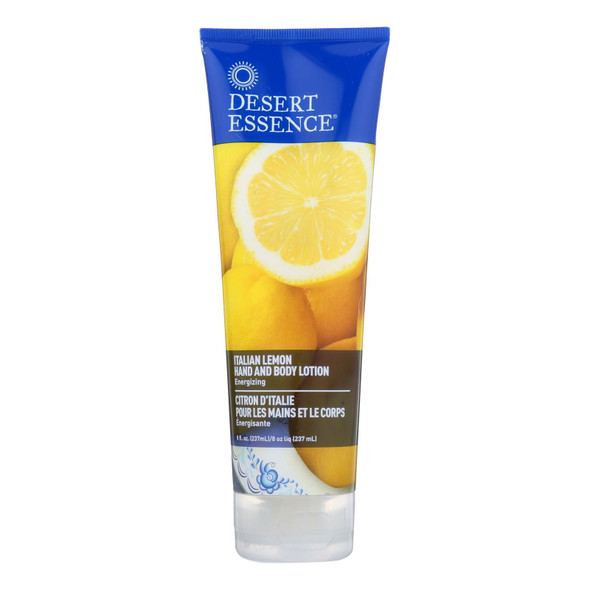 Desert Essence Hand And Body Lotion - Italian Lemon - 8 Fl Oz