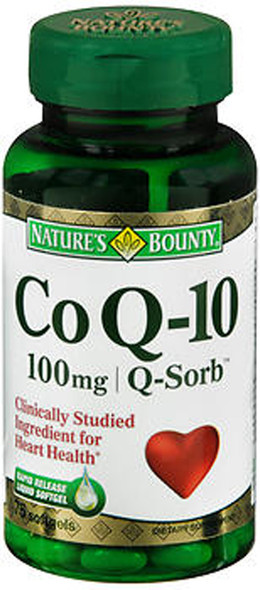 Nature's Bounty Co Q-10 100 mg Dietary Supplement Softgels - 75 ct