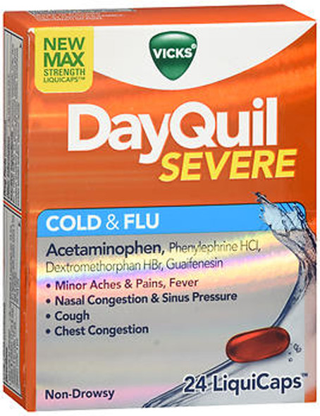DayQuil Severe Cold & Flu LiquiCaps - 24 Ct.
