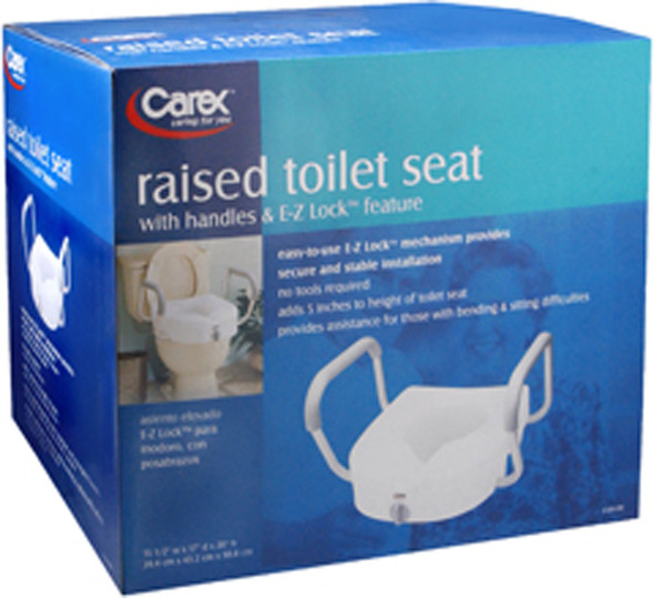 Carex Raised Toilet Seat with Handles