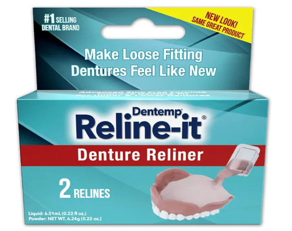 D.O.C. Reline-It Denture Reliners - 2 ct