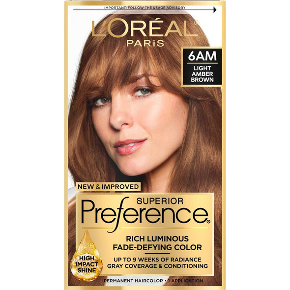 L'Oreal Superior Preference - 6AM Light Amber Brown (Warmer)