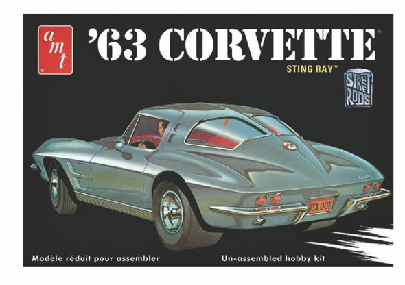 1963 Chevy Corvette Skill Level 2 1:25 Model Kit