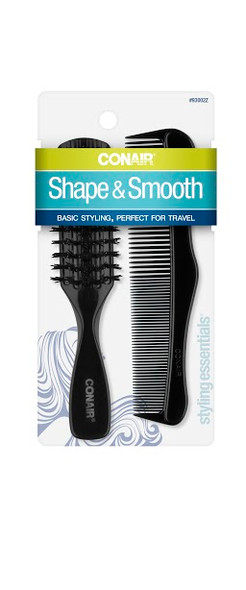 Conair Brush & Comb Set (Assorted Colors)