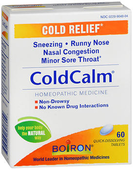 Boiron ColdCalm Quick-Dissolving Tablets - 60 ct
