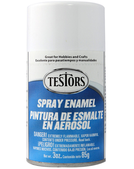 Testors Spray Enamel, Clear - 3 oz