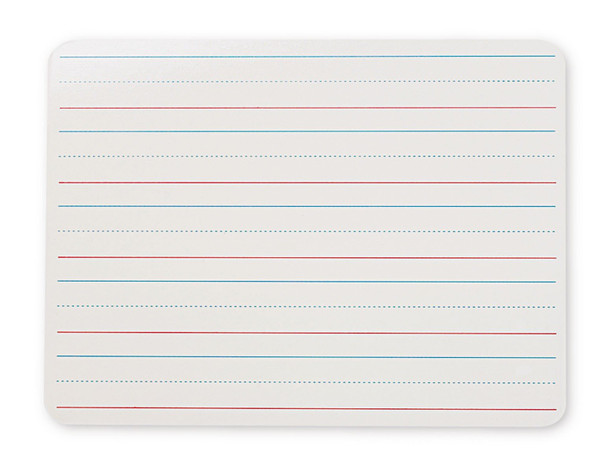 FlipSide Products 2- Sided ruled Dry Erase Board, 9" X 12"