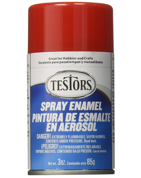 Testors Spray Enamel, Red - 3 oz