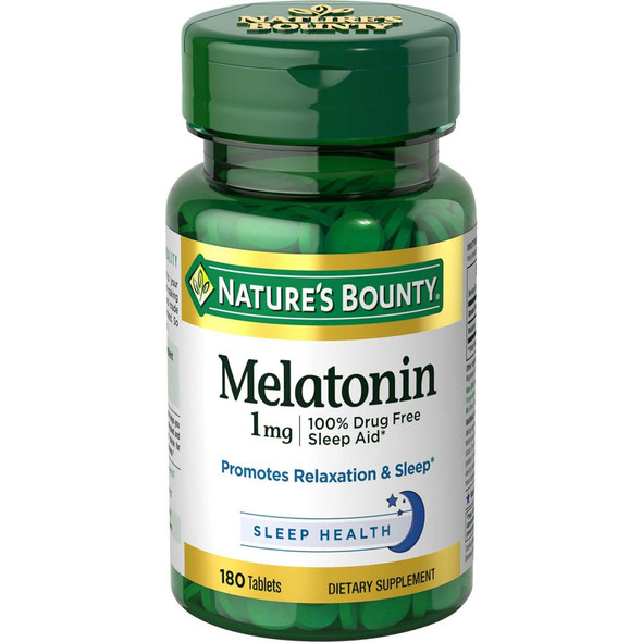 Nature's Bounty Melatonin 1Mg Tablets - 180 Tablets Nature's Bounty Melatonin 1Mg Tablets - 180 Tablets