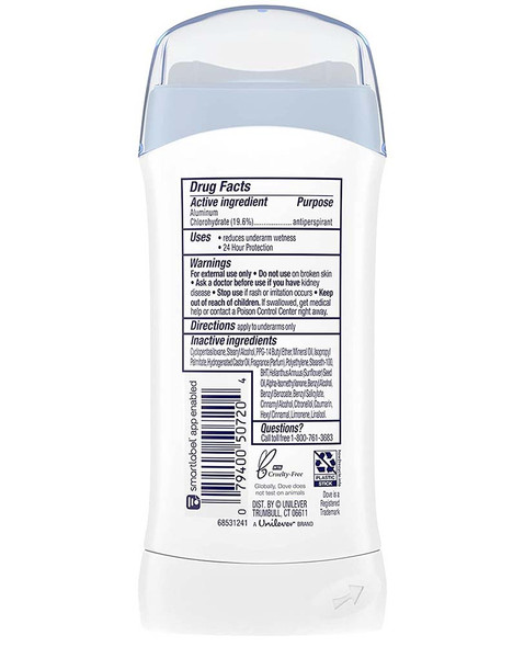 Dove Anti-Perspirant Deodorant Invisible Solid Powder - 2.6 oz