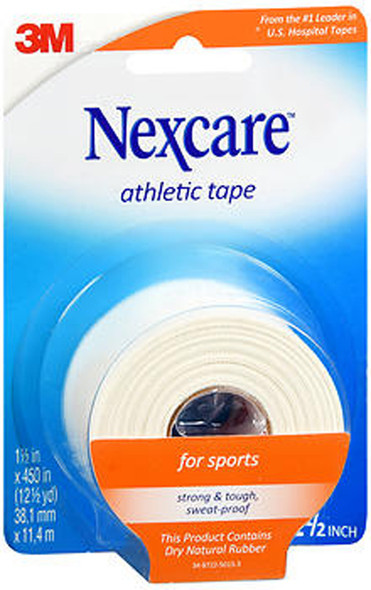 Nexcare Athletic Cloth Tape 1-1/2 Inches X 12-1/2 Yards White - Each