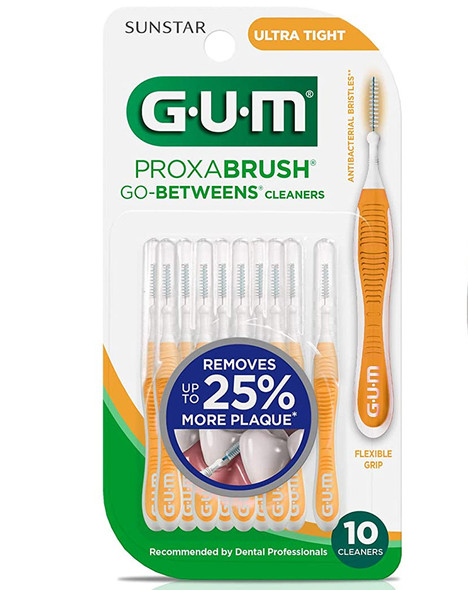 GUM Proxabrush Go-Betweens Cleaners Ultra Tight - 10 ct