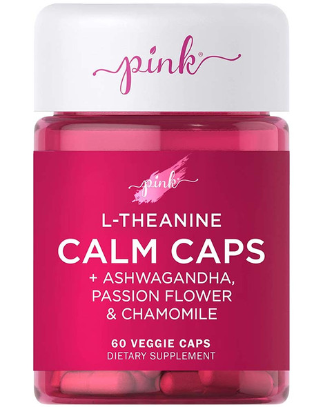 Nature's Truth Pink L-Theanine Calm Caps - 60 ct