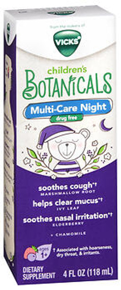 Vicks Children's Botanicals Multi-Care Night Liquid - 4 oz