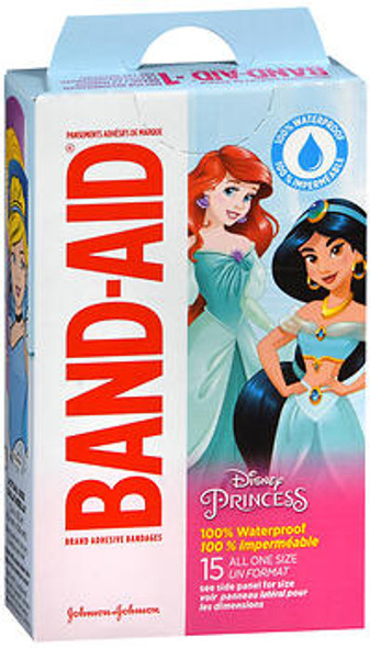 Band-Aid Bandages Disney Princess All One Size - 15 ct