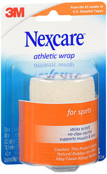 Nexcare Athletic Wrap, White - 3 Inches X 2.2 Yards