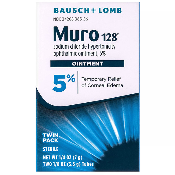 Bausch + Lomb Muro 128 Ointment 5% Twin Pack - .25 oz