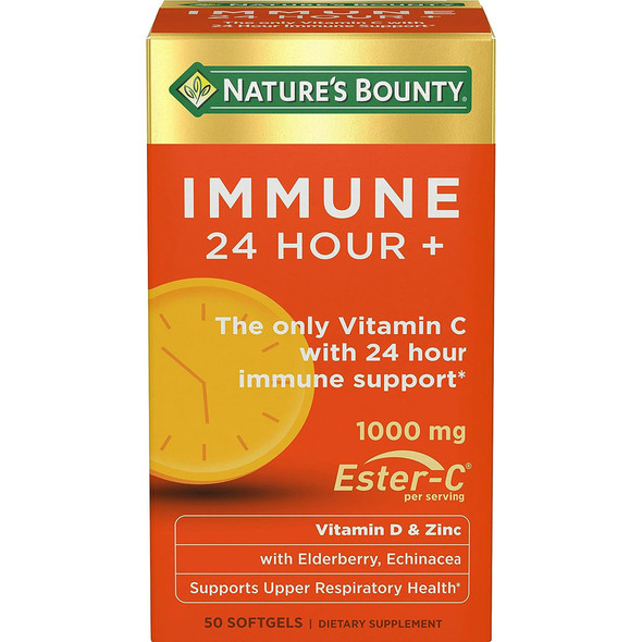Nature's Bounty Immune 24 Hour+ Softgels - 50 ct Nature's Bounty Immune 24 Hour+ Softgels - 50 ct