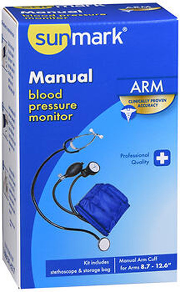 Sunmark Manual Arm Blood Pressure Monitor - Each