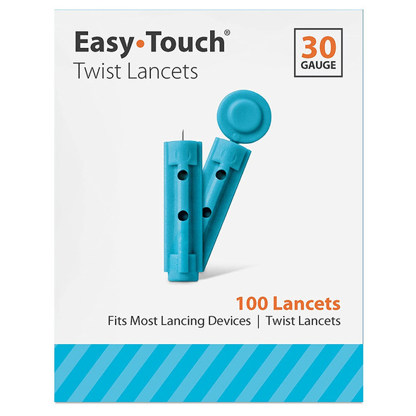 Easy Touch Twist Lancets, 30 Gauge - 100 ct