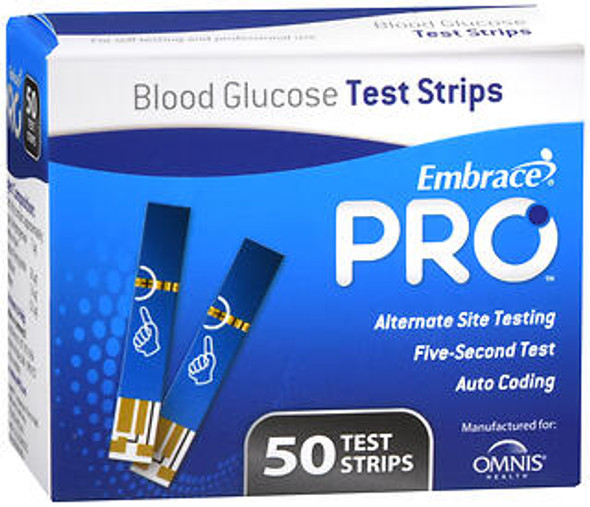 Embrace Pro Blood Glucose Test Strips - 50 ct