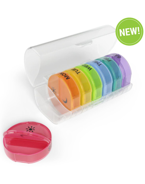 Ezy Pill Organizer Weekly AM/PM with Portable Compartments  - 1 ea  #70310
