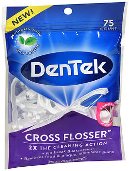 DenTek Cross Flossers - 75 ct