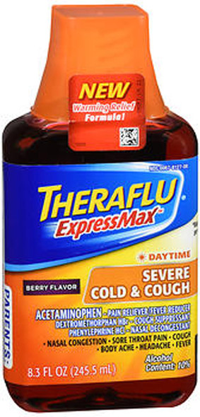 Theraflu Daytime ExpressMax Severe Cold & Cough, Berry - 8.3 oz