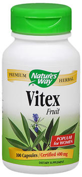 Nature's Way Vitex Fruit 400 mg Dietary Supplement Capsules - 100 ct