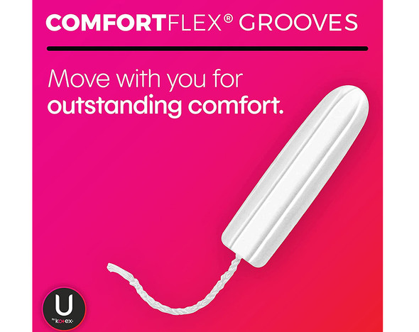 U by Kotex Click Tampons Multi-Pack Plastic Applicator Unscented - 30 ct