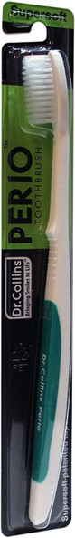 Dr. Collins Perio Toothbrush, (colors vary), 1 Count