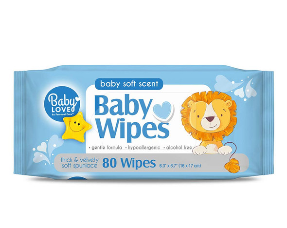 Personal Care Baby Wipes Case 12 x 80 wipes each