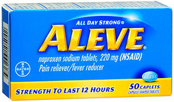Aleve Pain and Fever Reducer Caplets - 50 ct