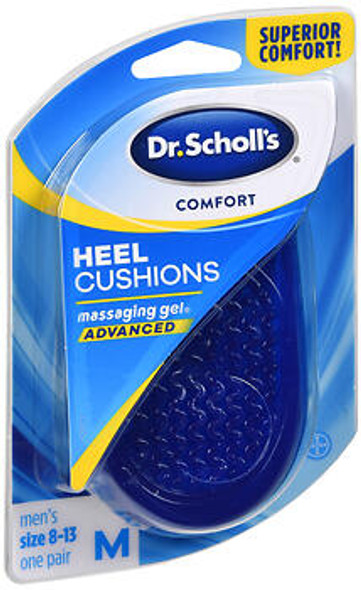 Dr. Scholl's Comfort Heel Cushions Advanced Massaging Gel Men's - 1 PR