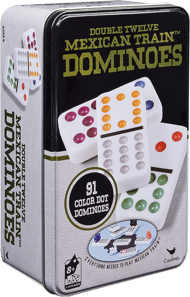 Double Twelve Dominoes Set in Storage Tin