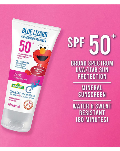 Blue Lizard Baby Australian Sunscreen SPF 50+ - 3 fl oz